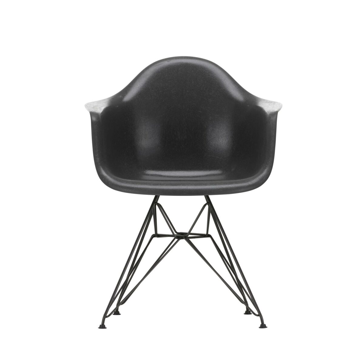 3345670 Eames Fiberglass Armchair DAR 04 elephant hide grey 30 basic dark powder coated centre master