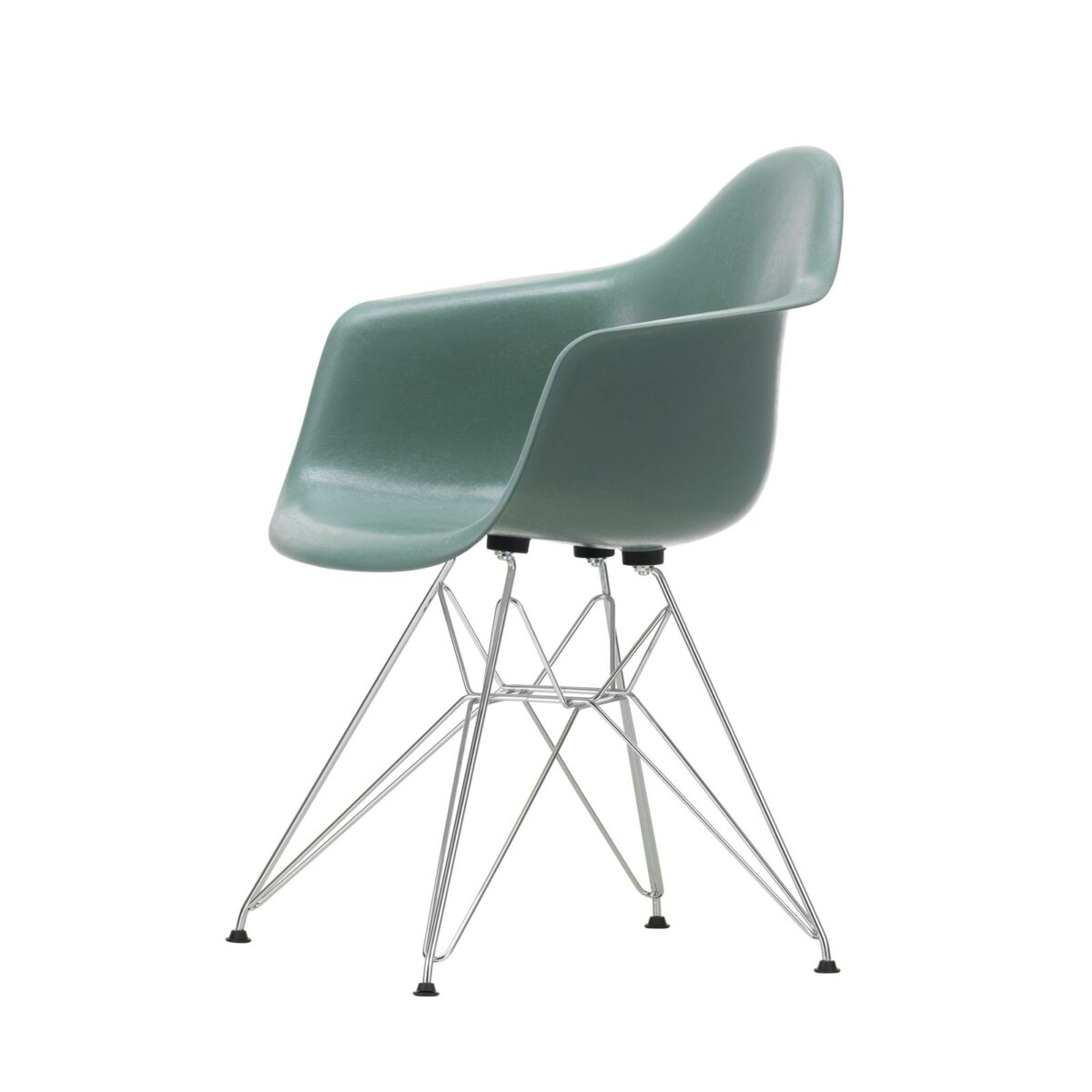 3345675 Eames Fiberglass Armchair DAR 05 sea foam green 01 chrome left master