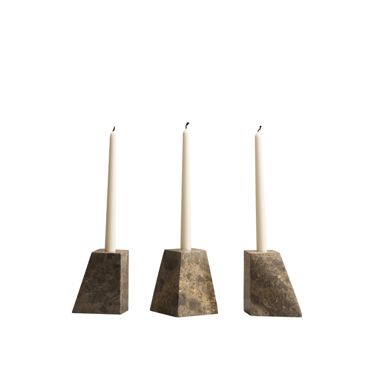 Dusty Deco Pyramid Candle Holder Set of Three