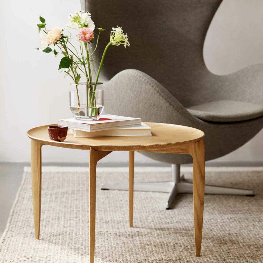 fritz hansen tray table oak 2