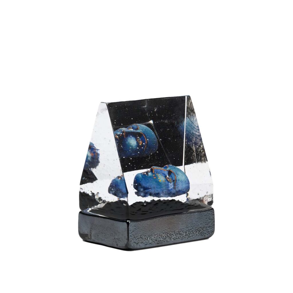 kosta boda black elements house of mystery blue 1