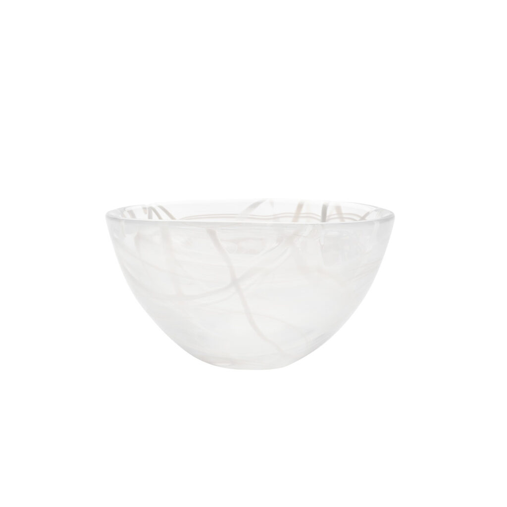 kosta boda contrast bowl 160mm white