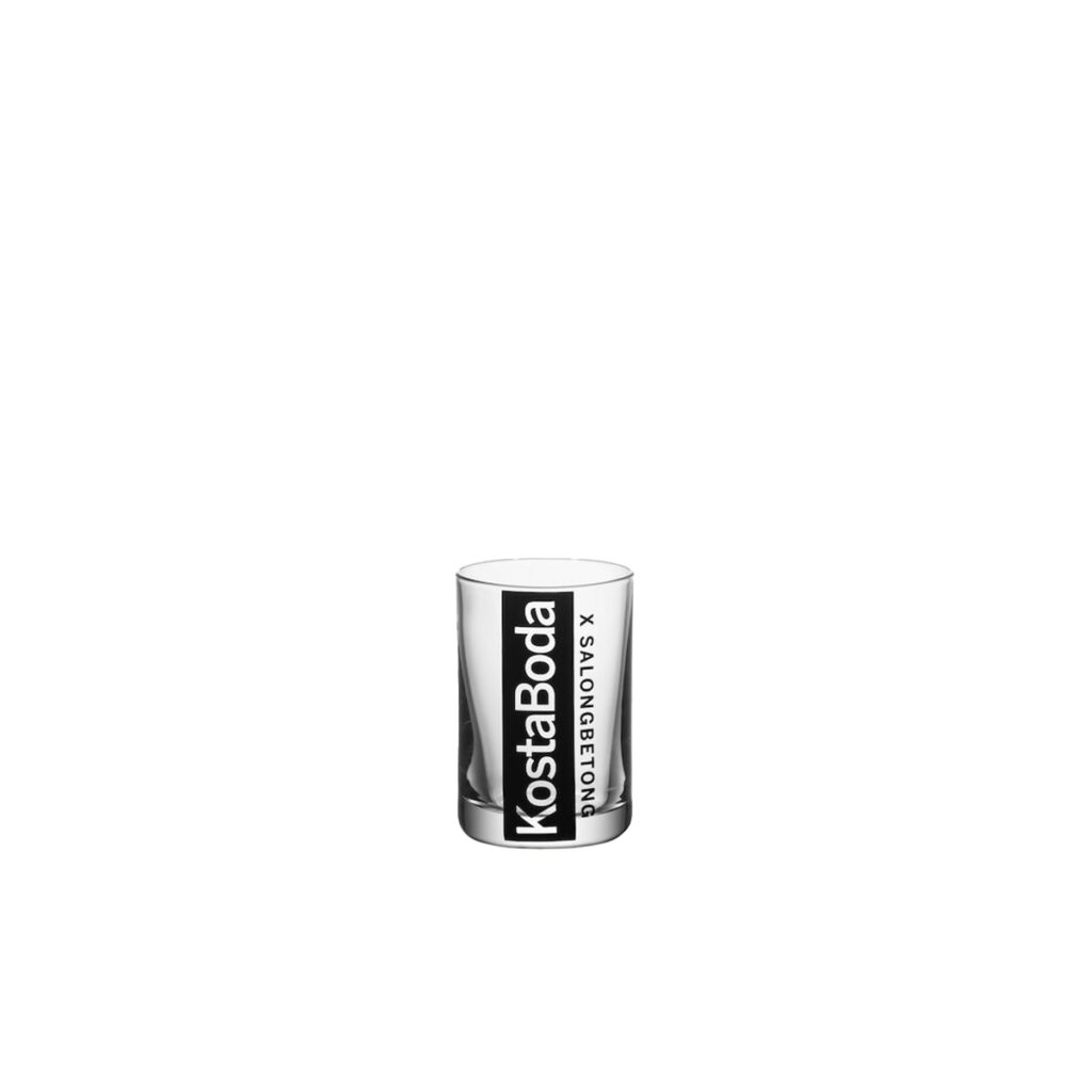 kosta boda salong betong shot glas 2 pack