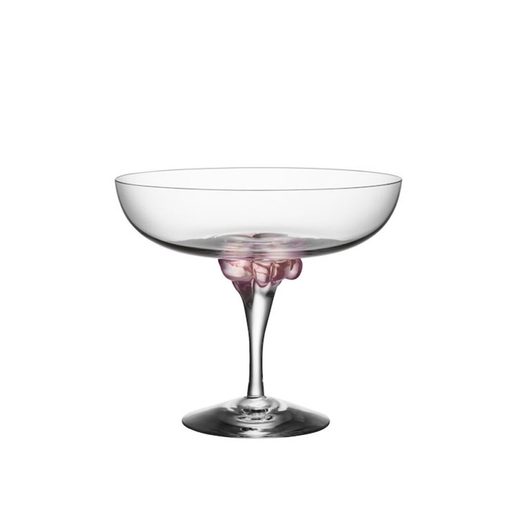 kosta boda sugar dandy pink
