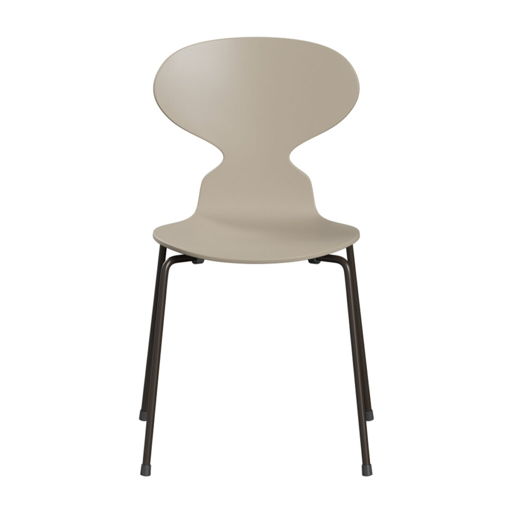 fritz hansen myran 3101 lacquered lightbeige brownbronze