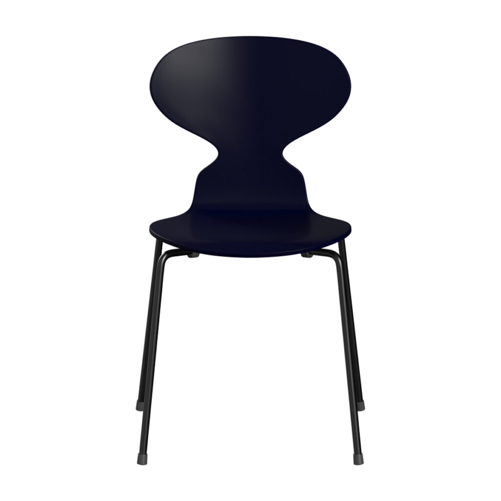 fritz hansen myran 3101 lacquered midnightblue black