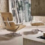 Eames Lounge Chair & Ottoman Chestnut