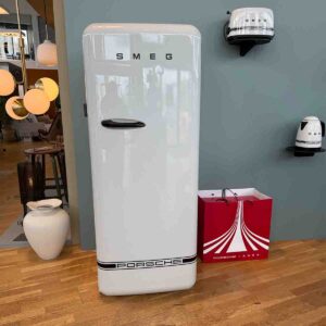 Porsche x SMEG Kylskåp Carrara White