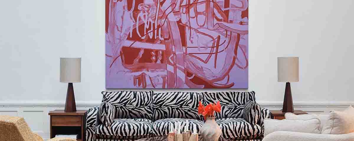 dusty deco zebra sofa