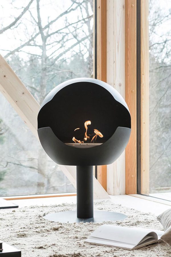 Vauni Globe svart hög fot landningssida